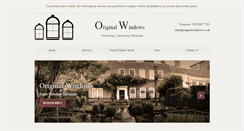 Desktop Screenshot of originalwindows.co.uk